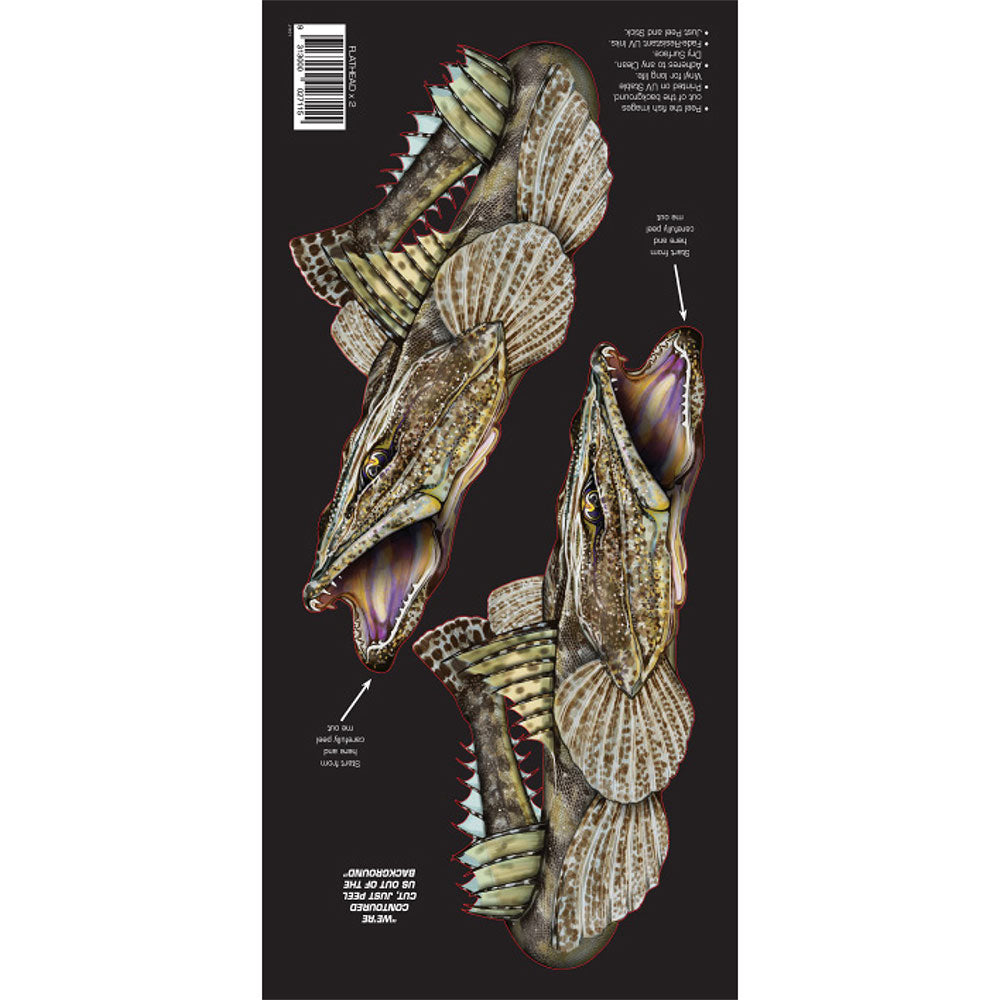 Fisch-Sticka mit zwei Booten im Retro-Stil (klein)