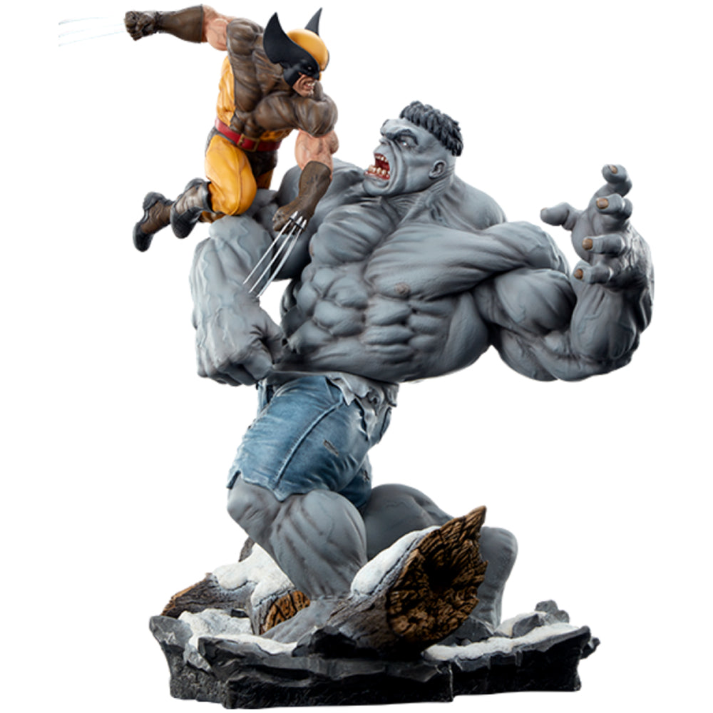 Marvel Comics Grey Hulk vs Wolverine Maquette