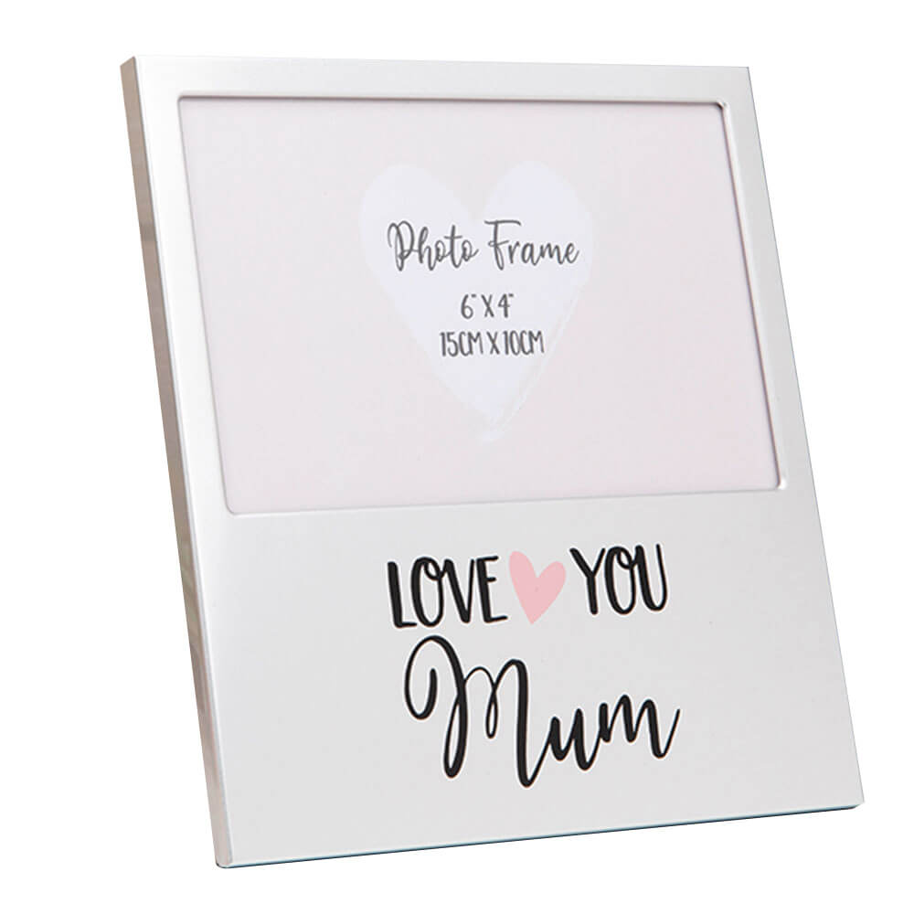 Mothers Day Gifts „Love You“-Fotorahmen aus Aluminium