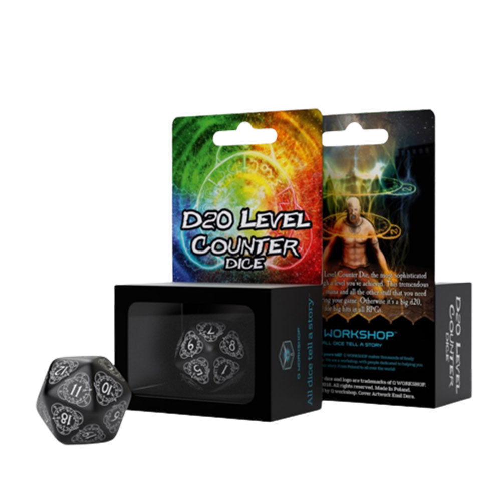 Q Workshop D20 Level Counter Würfel