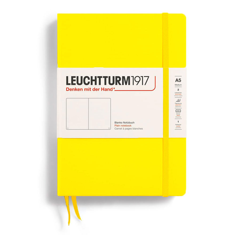 Leuchtturm Hardcover Plain Notebook A5(黄色)