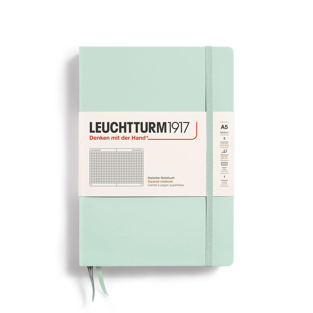 leuchtturmハードカバー四角ノートブックA5(緑)