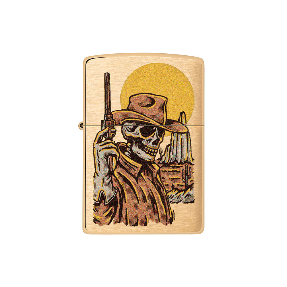 Zippo Cowboy Skull Design Design Accendino