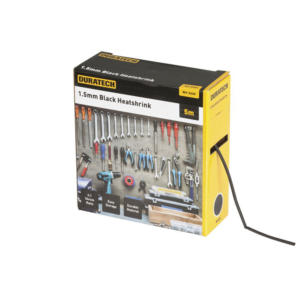 2:1 Schrumpfschlauch 5 m (Schwarz)