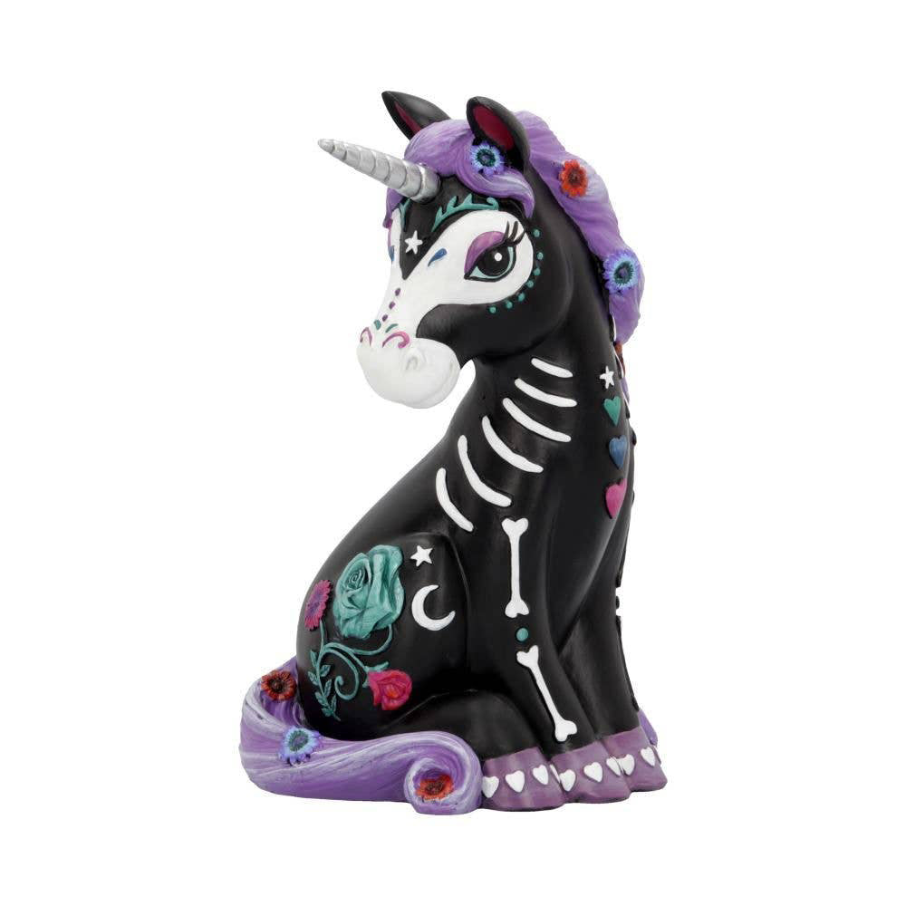 Sugarcorn Black Skeleton Unicorn 22cm