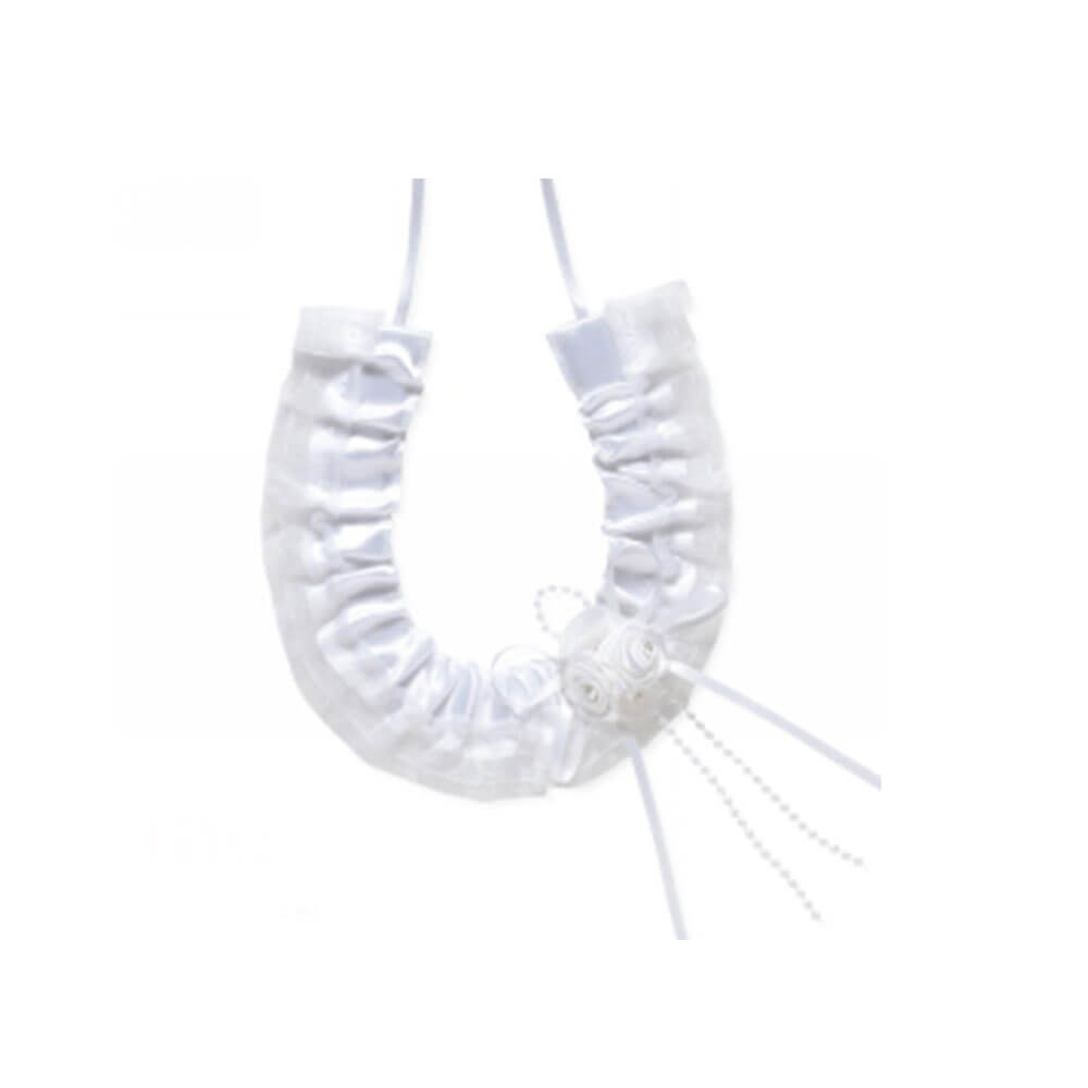 ME-Hufeisen mit Blumenbüscheln als Hochzeitsanhänger