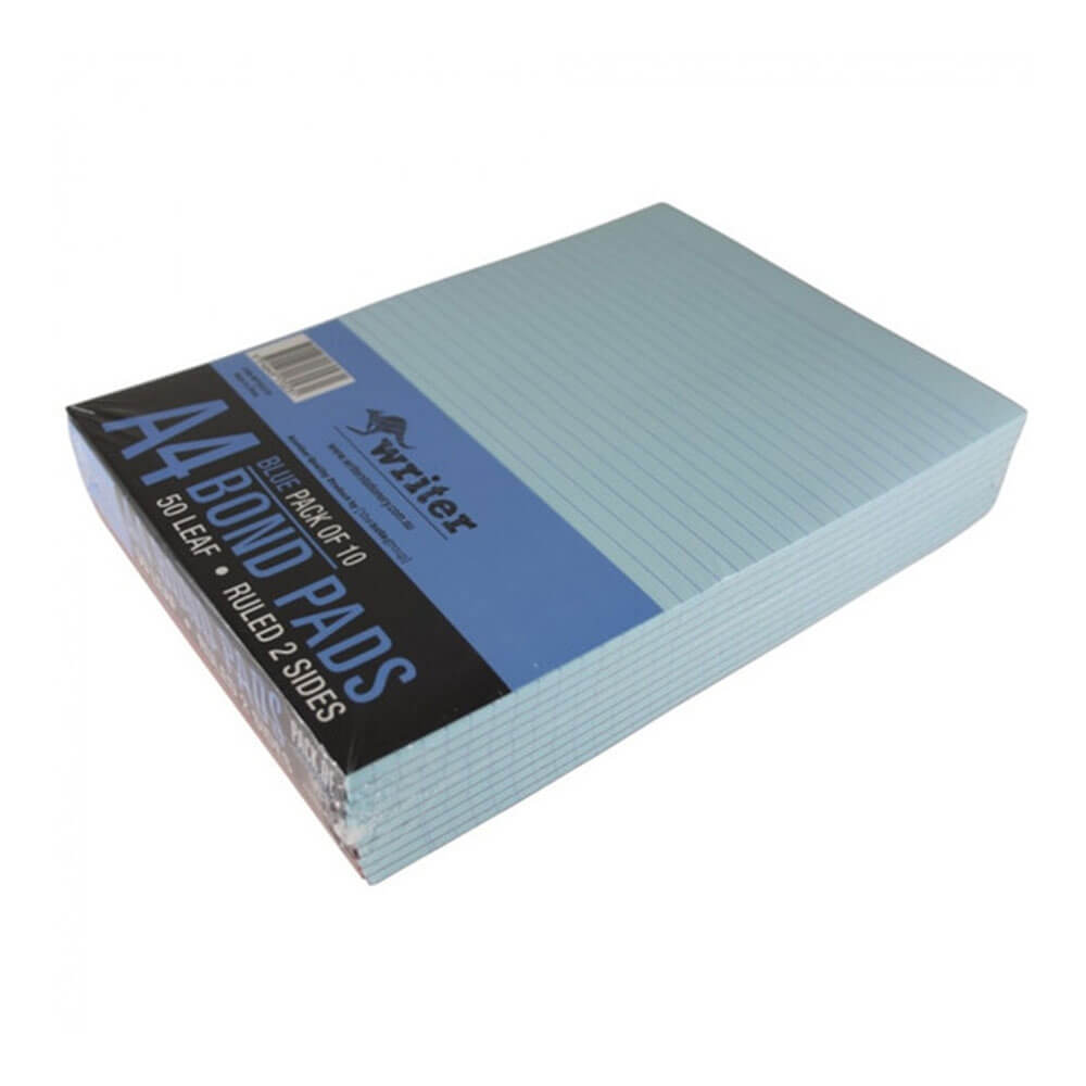 Writer Premium A4 2-seitig linierter Büroblock (10er-Pack)