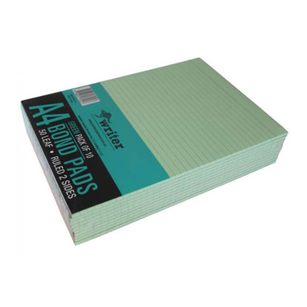 Writer Premium A4 2-seitig linierter Büroblock (10er-Pack)