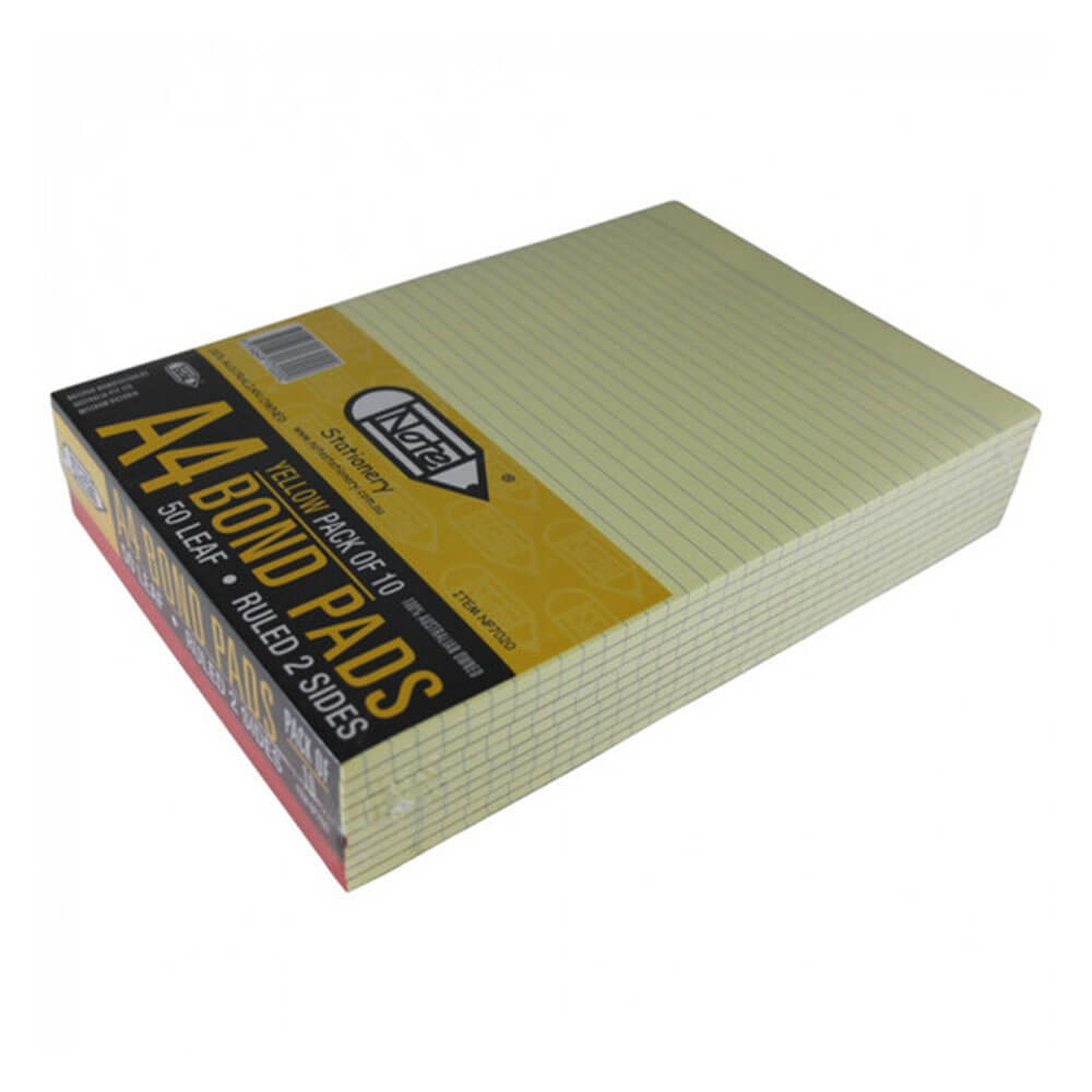 Writer Premium A4 2-seitig linierter Büroblock (10er-Pack)