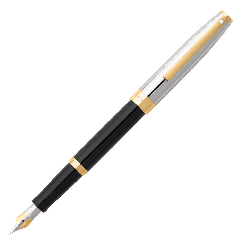 Sagaris Stift mit schwarzem/chromem/goldenem Rand