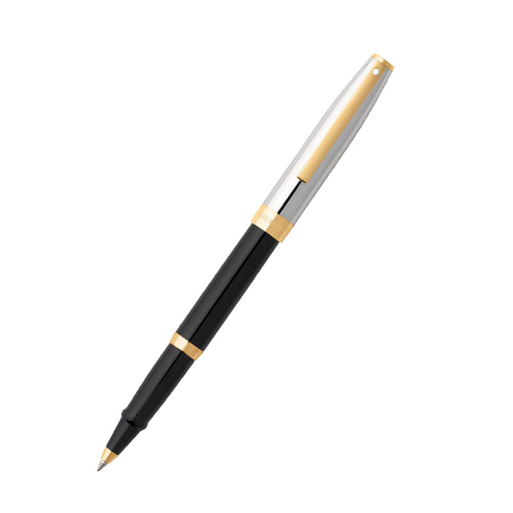 Sagaris Stift mit schwarzem/chromem/goldenem Rand