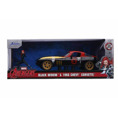 Avengers '66 Chevy Corvette w/Black Widow Hollywood Ride