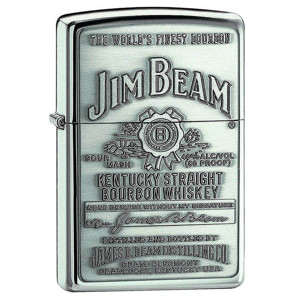 Jim Beam Full Label Chip High Polish Feuerzeug