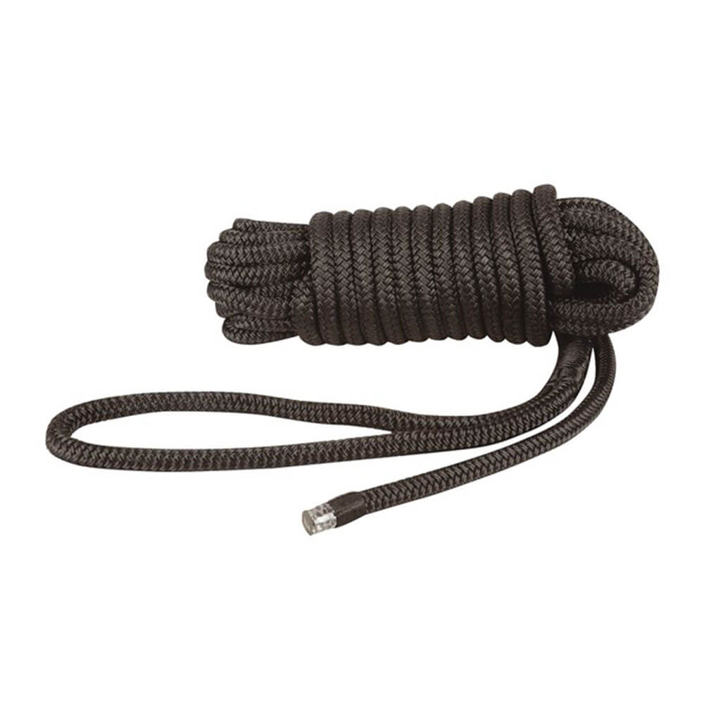 Schwarze Dock-/Festmacherleine aus Polypropylen