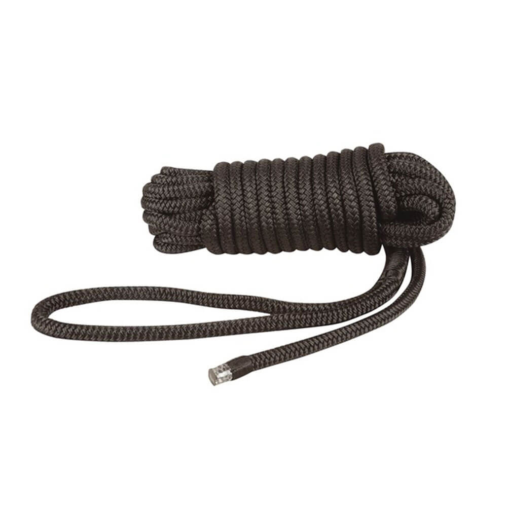Schwarze Dock-/Festmacherleine aus Polypropylen