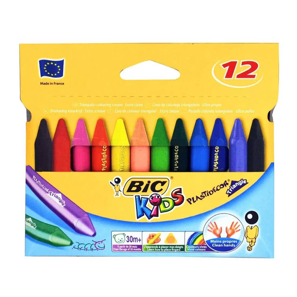 Bic Kids Plastidecor Crayons(12pk)
