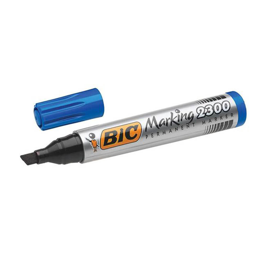 Bic Permanentmarker mit Keilspitze, 12 Stück (3,1–5,3 mm)