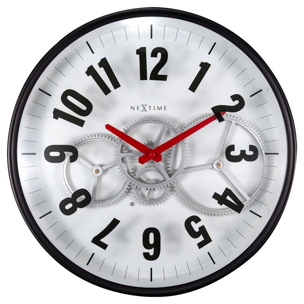 NeXtime Modern Gear Wall Clock 36cm