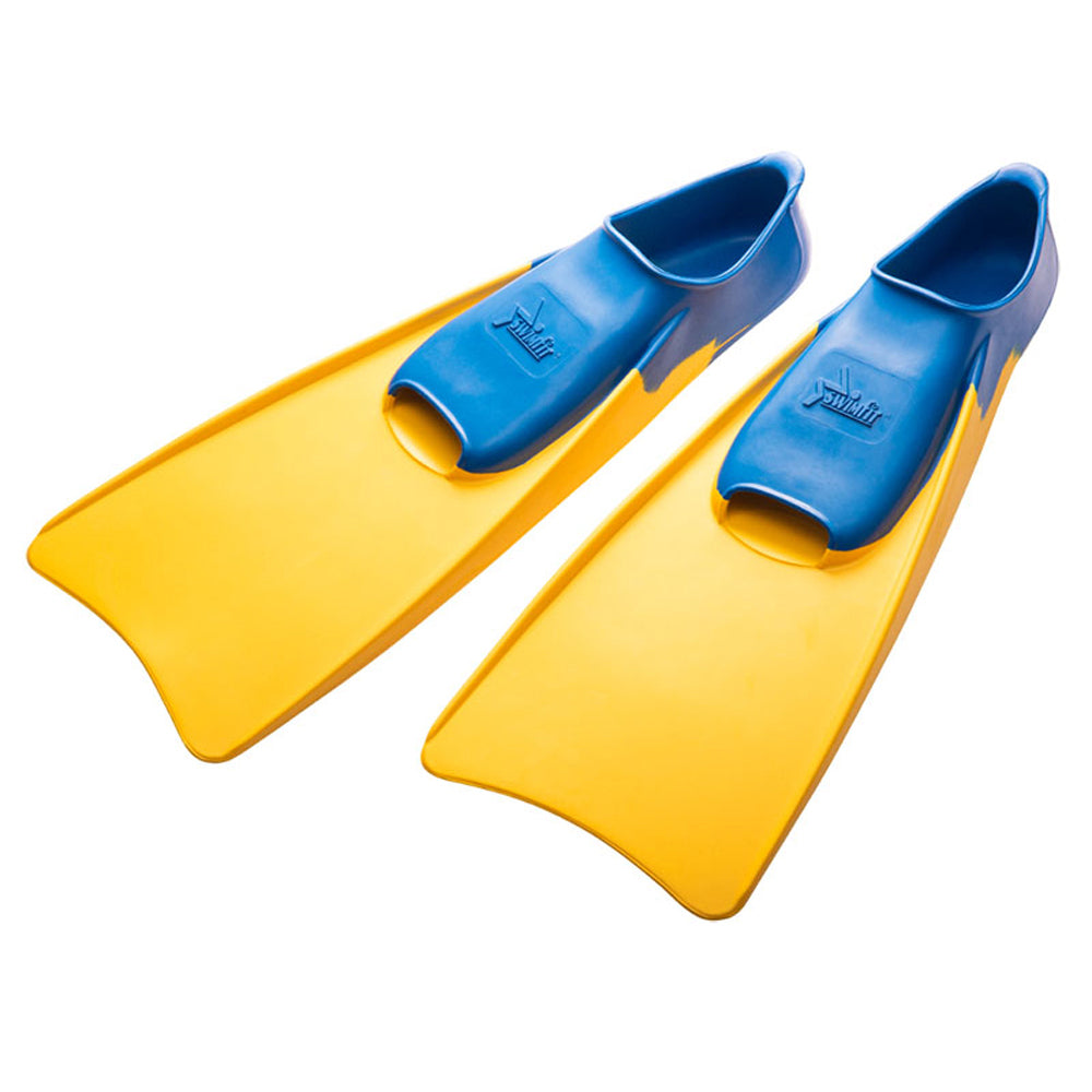 Swimfit Junior Glide Rubber Fins (Yellow/Blue)