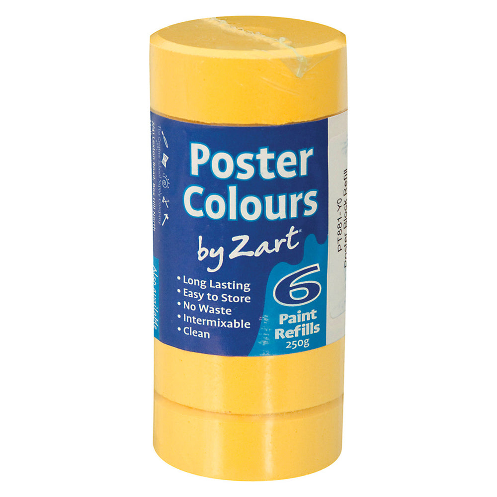Zart Poster Colours Refill 6pk