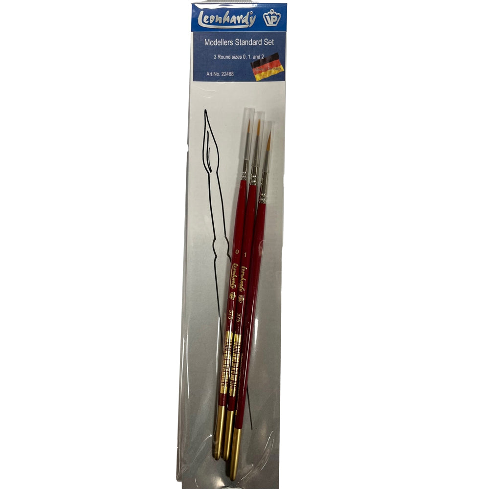 Modellers Finishing Brush Set 3pcs