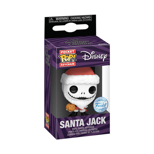 TNBC Santa Jack with Jack-o-lantern US Exclusive Pop! Keychain