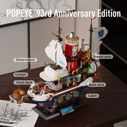 Popeye's Adventure Ship 1845 Piece Kit