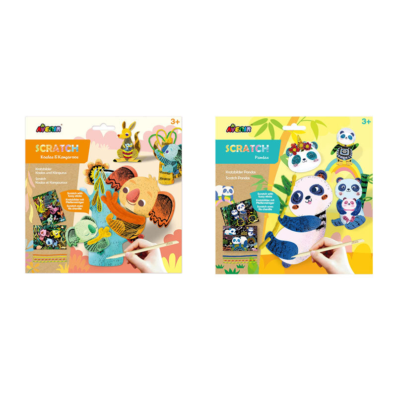 Avenir Animal Scratch Art Kit
