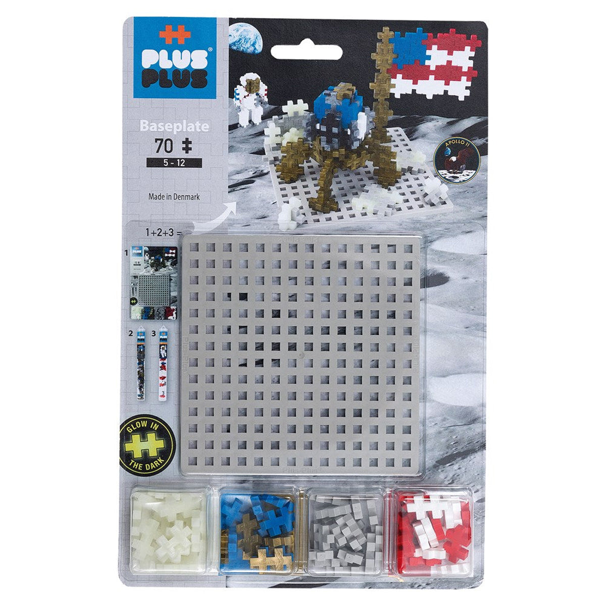 Plus-Plus Lunar Baseplate 70pcs