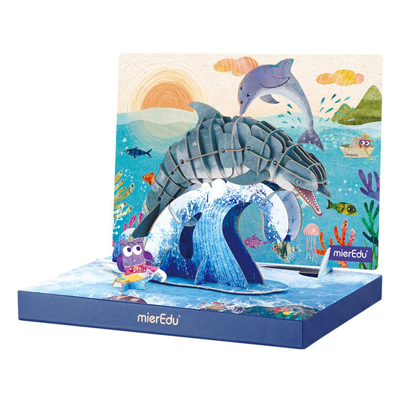 mierEdu Eco 3D Puzzle Bottlenose Dolphin Deluxe
