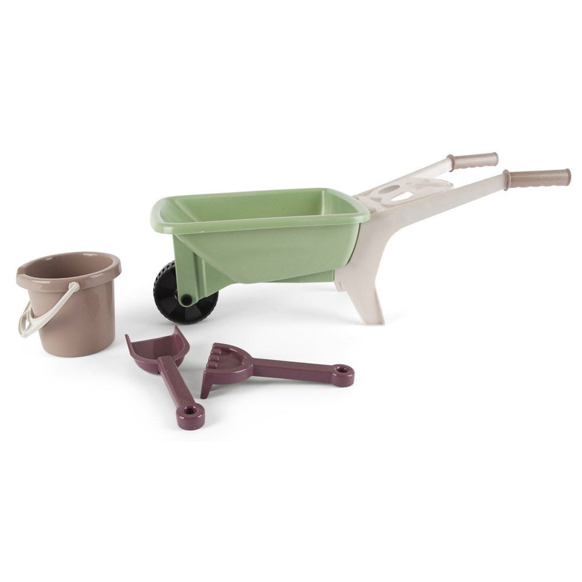 Dantoy Green Garden Wheelbarrow Set 66cm 4pcs