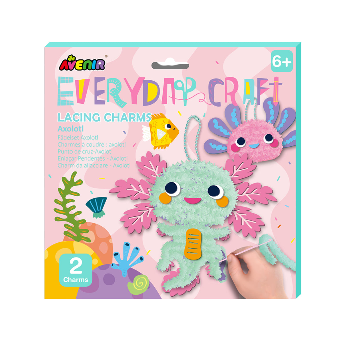 Avenir Everyday Craft Lacing Charms Axolotl