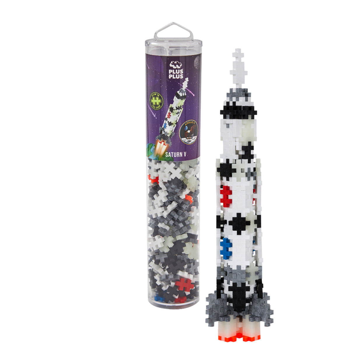 Plus-Plus Saturn V Rocket Building Blocks Tube 240pcs