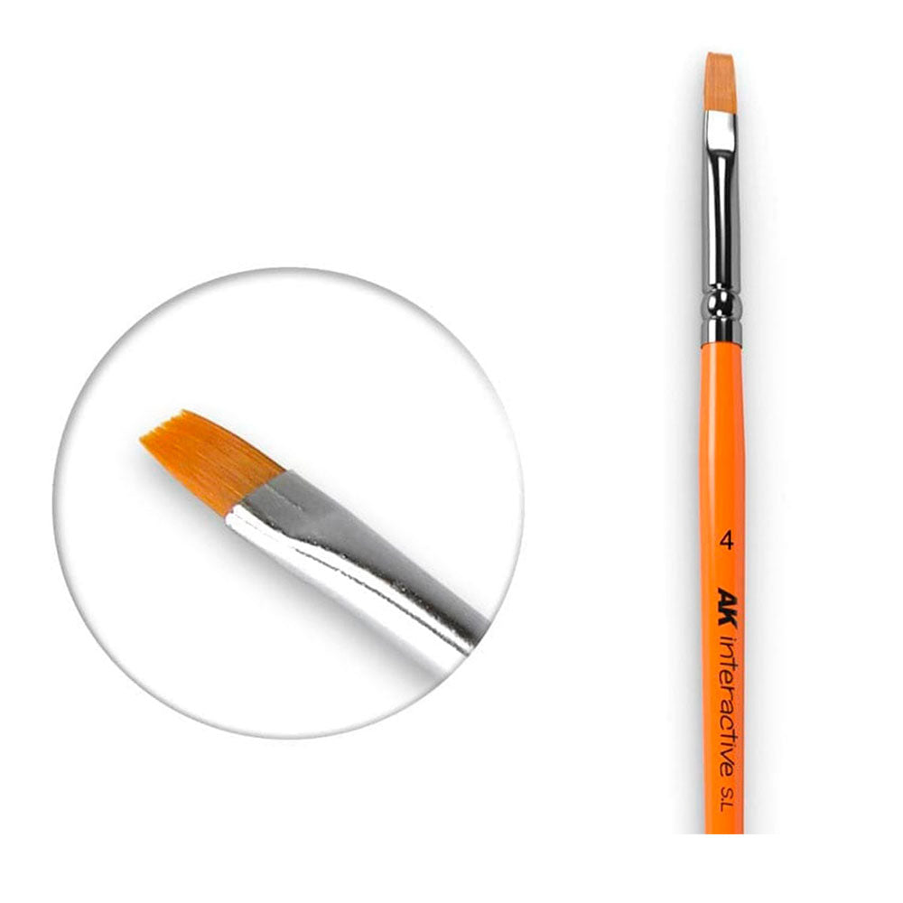 AK Interactive Synthetic Flat Brush 4