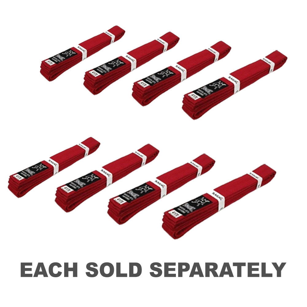 Yamasaki Deluxe Coloured Martial Arts Belts (Red)