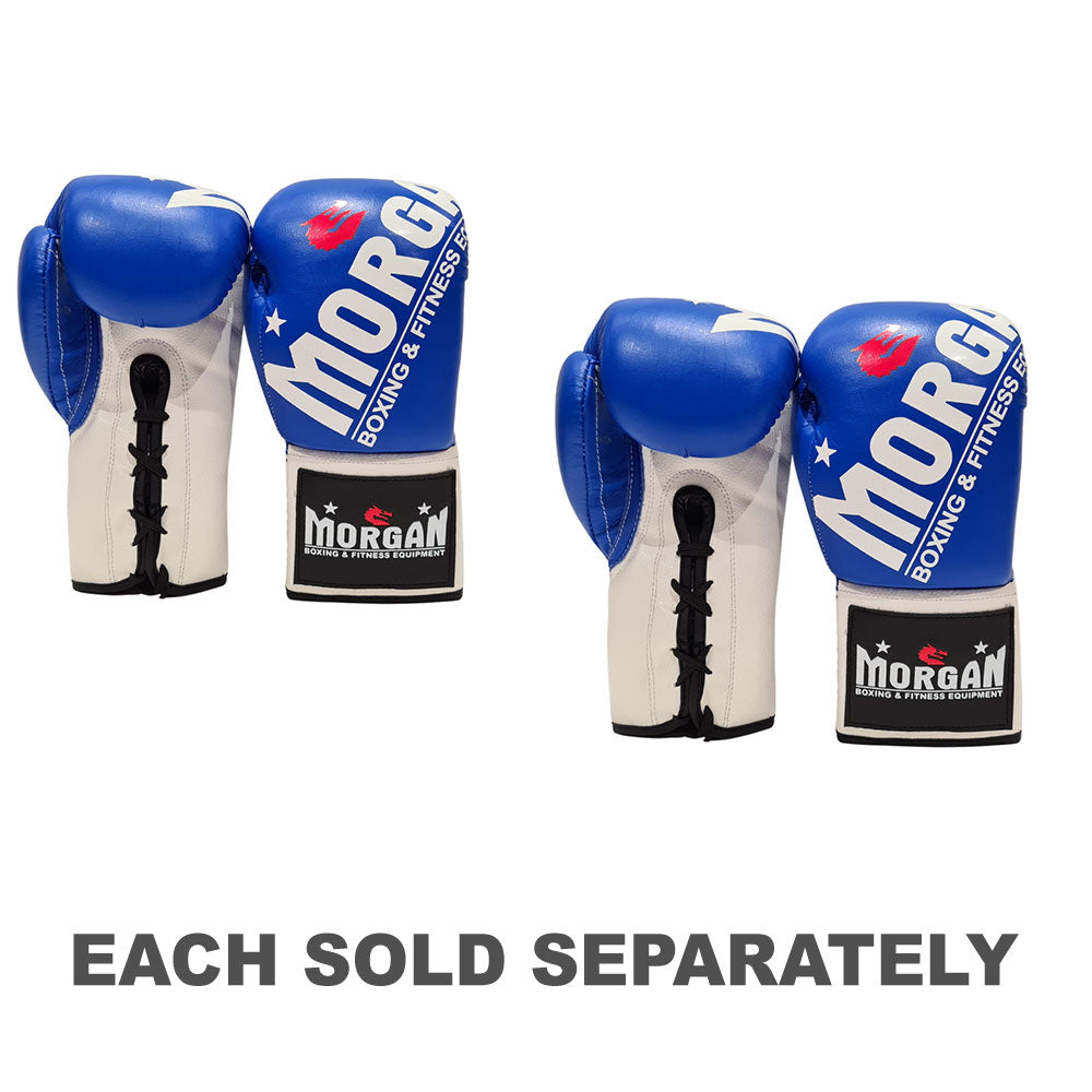 Morgan V2 Fight Night Boxing Gloves (Blue/White)
