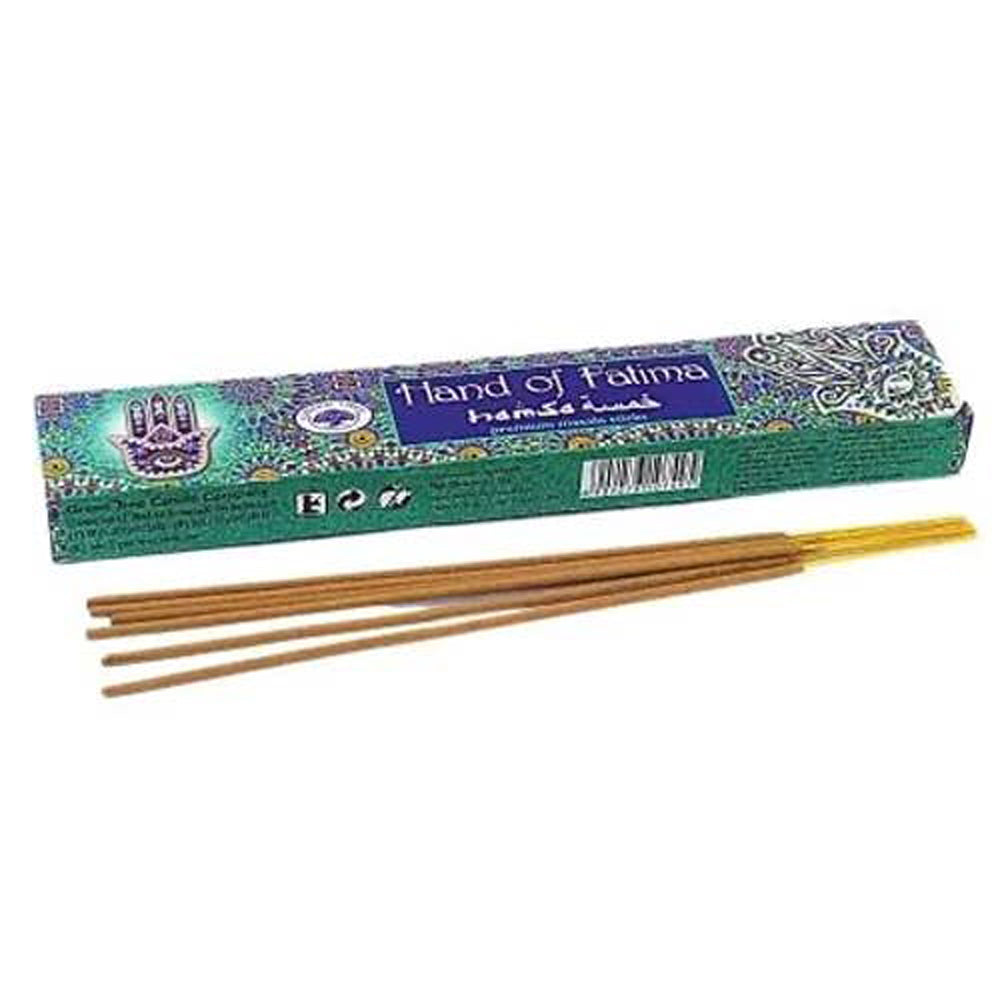 Hands of Fatima Incense 15g Sticks Green Tree
